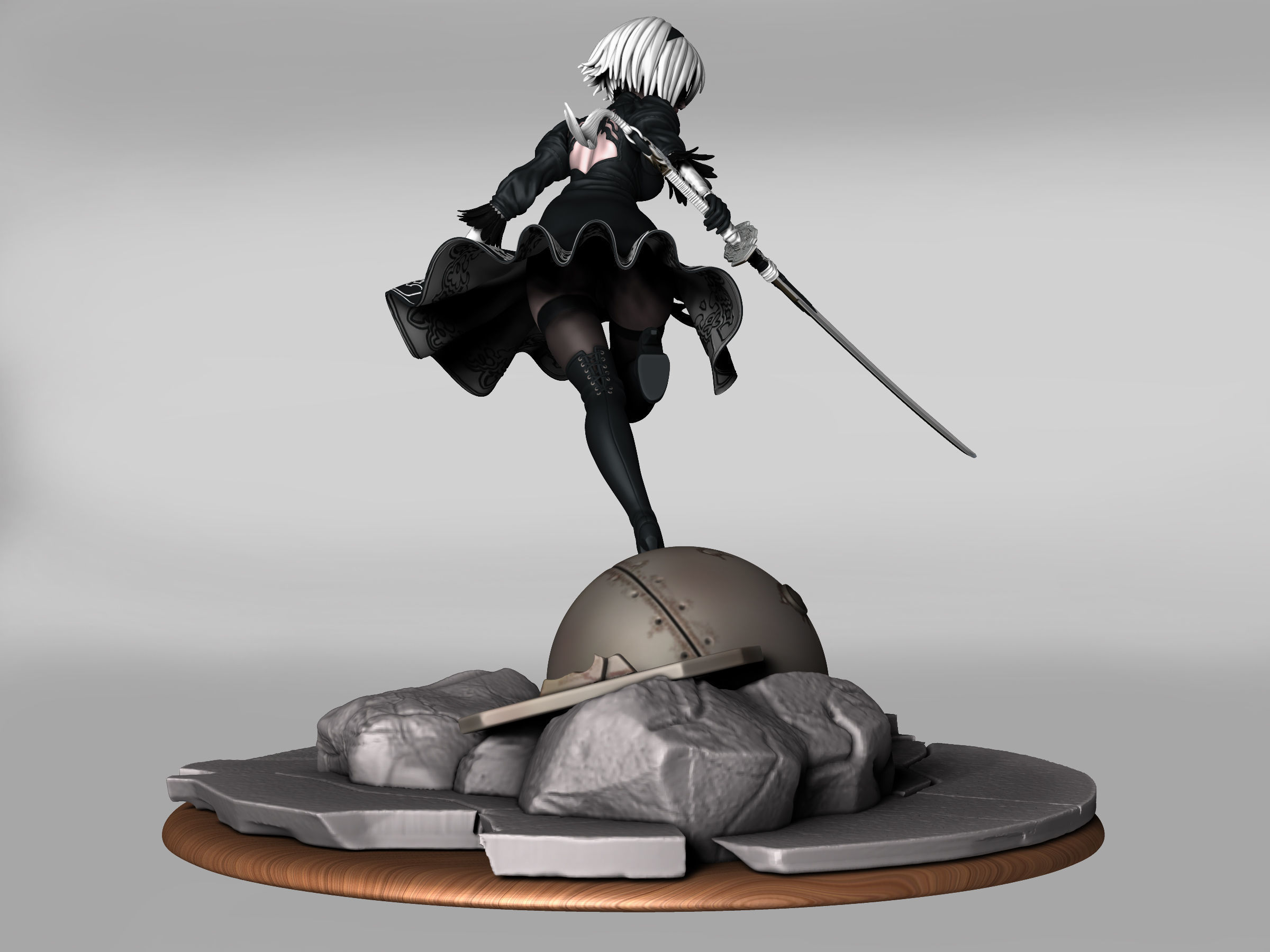 yorha 2b   3D print model_3