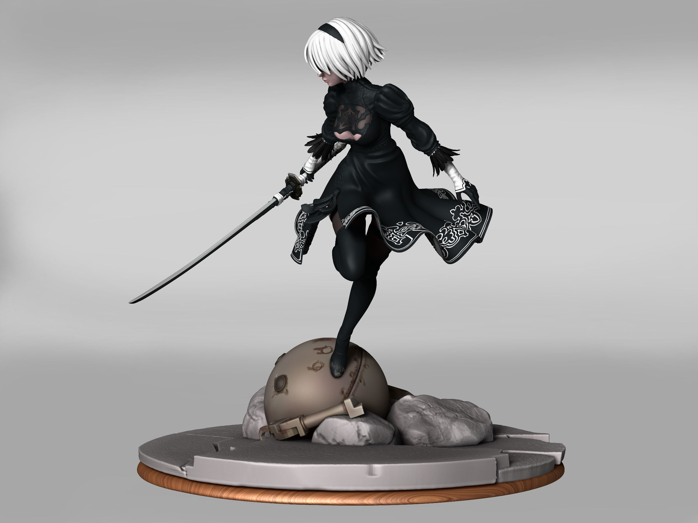 yorha 2b   3D print model_2