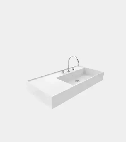 Washbasin with faucet 3D model