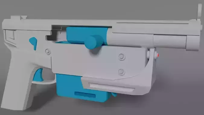 Cossack Heavy Scifi Pistol Model