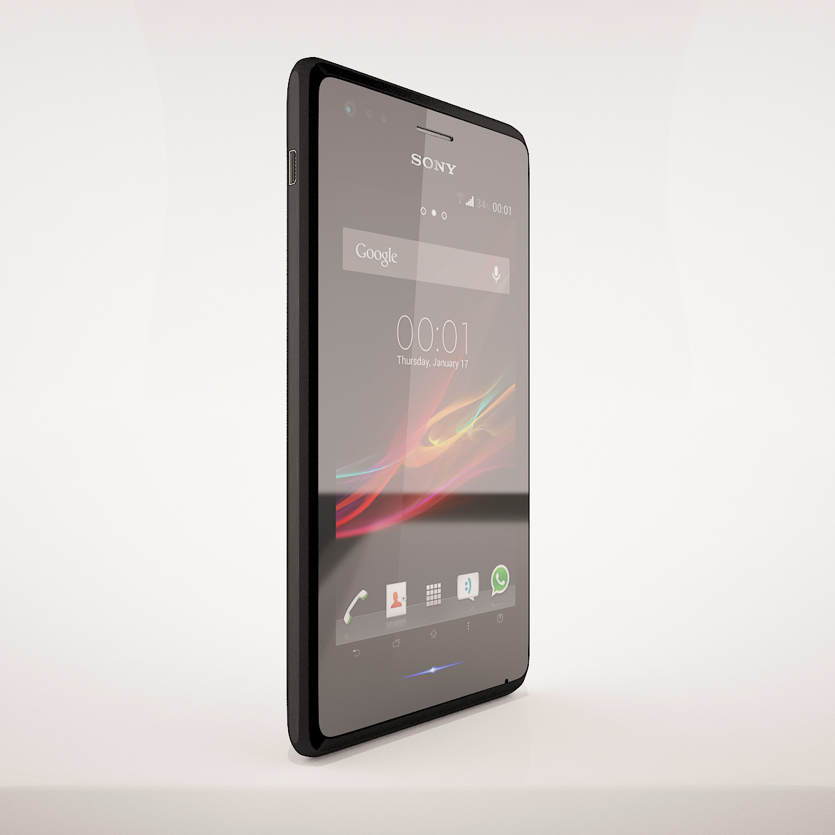 Sony Xperia M All Colors 3D model_15