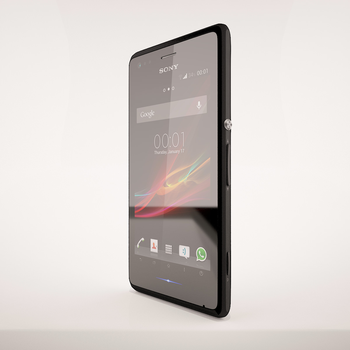 Sony Xperia M All Colors 3D model_3