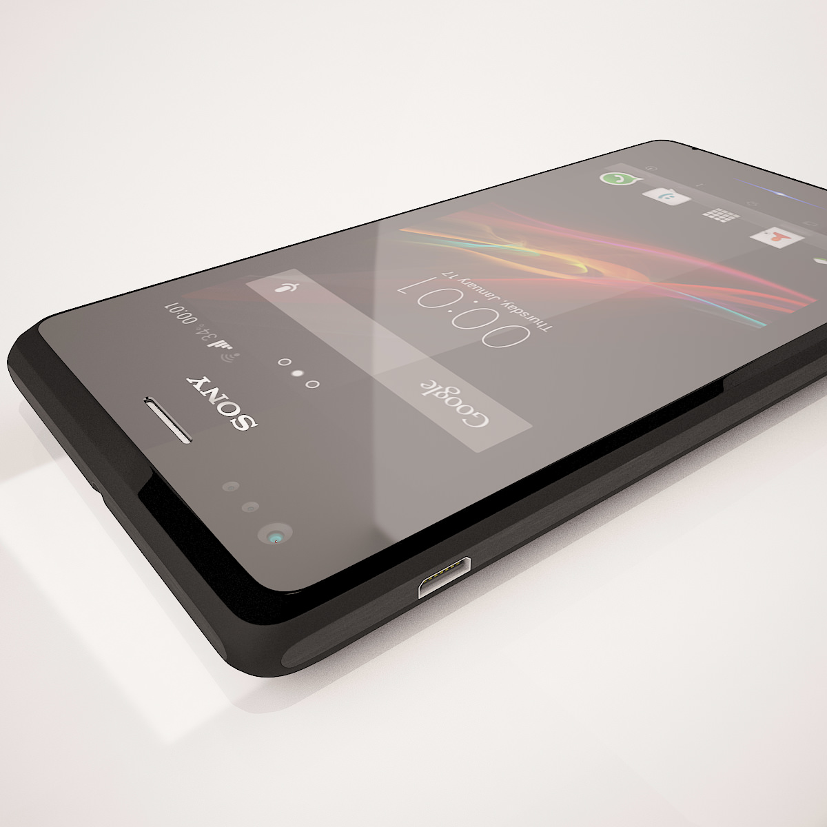 Sony Xperia M All Colors 3D model_19