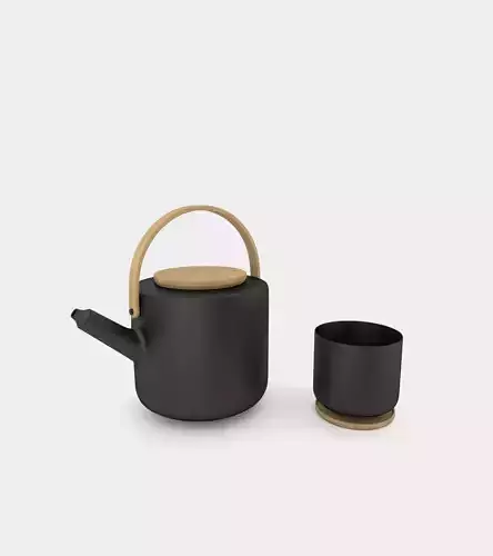 Teapot and tea mug