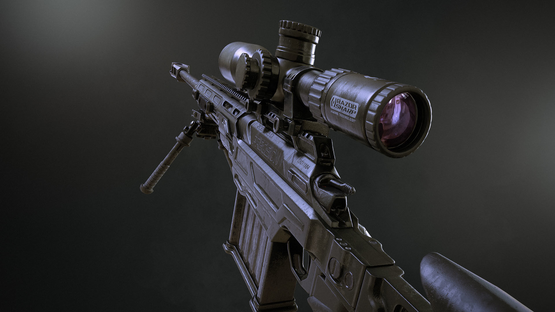 SBG Precision Rifle Low-poly 3D model_4