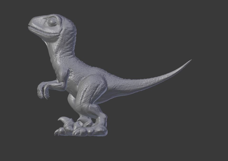 Baby Raptor Model for 3D Print 3D print model_4