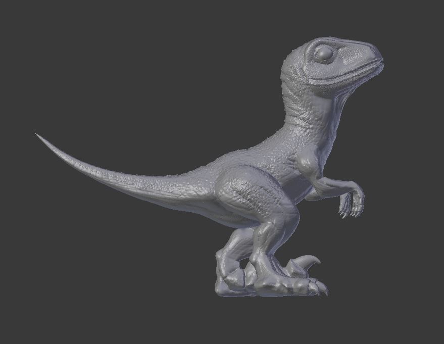 Baby Raptor Model for 3D Print 3D print model_5