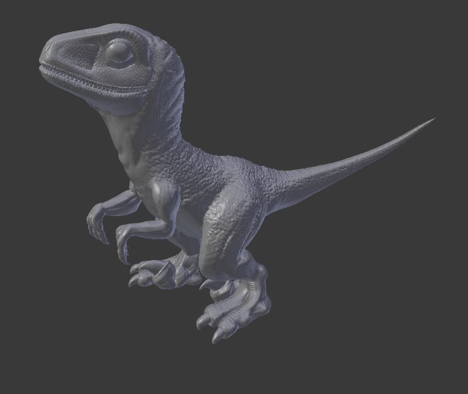 Baby Raptor Model for 3D Print 3D print model_1