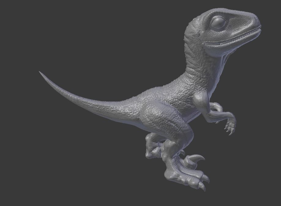 Baby Raptor Model for 3D Print 3D print model_2