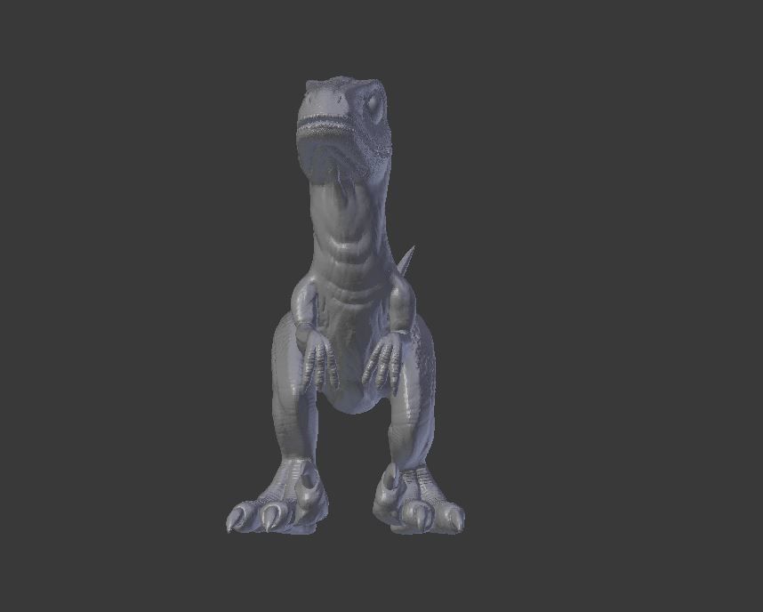 Baby Raptor Model for 3D Print 3D print model_3