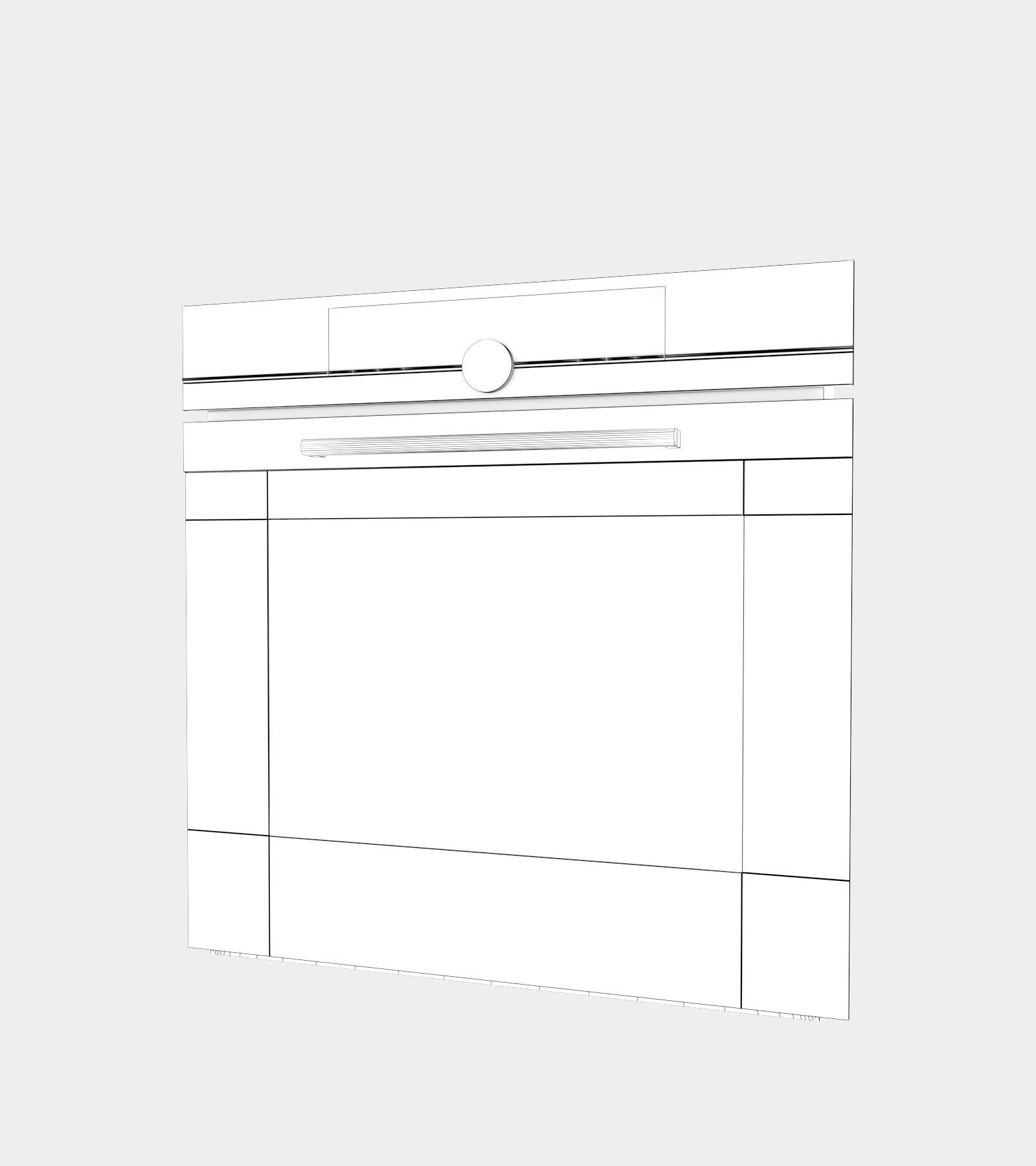 Black oven 3D model_2