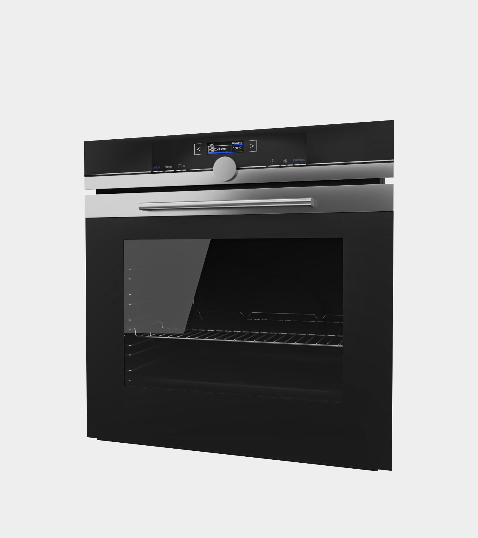 Black oven 3D model_1
