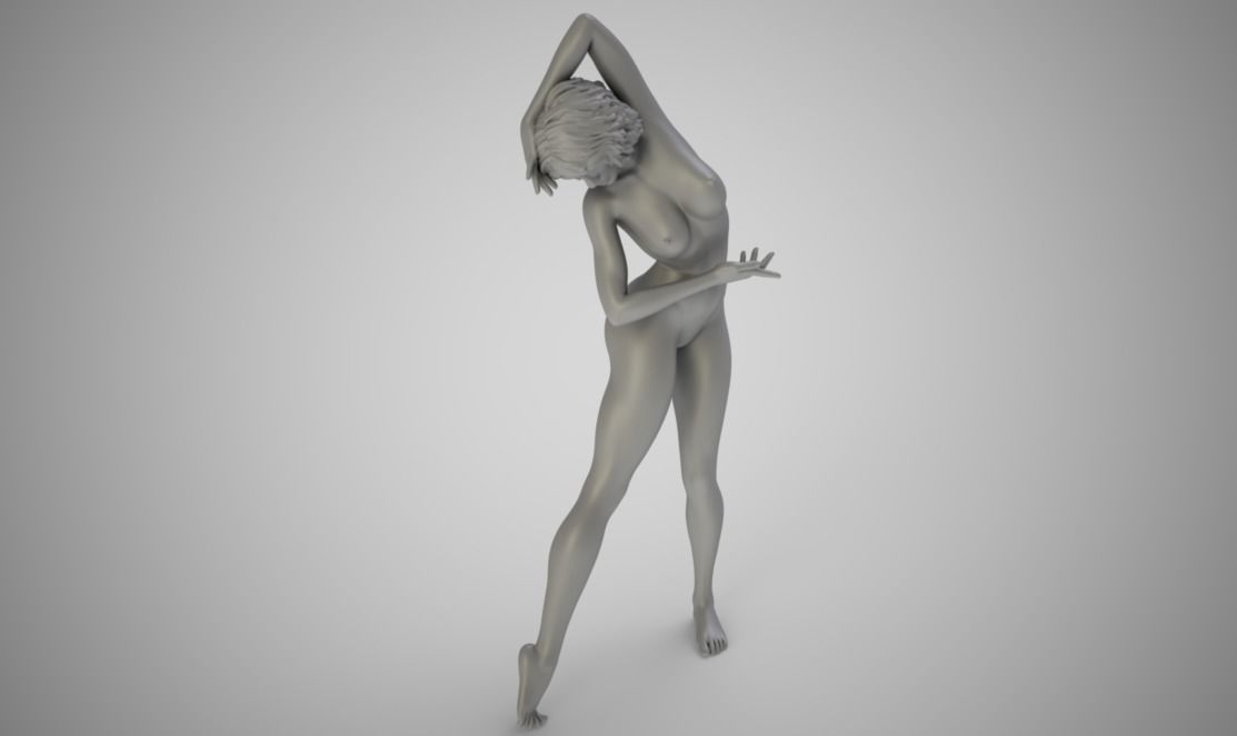 Tall Woman Dancing 3D print model_3