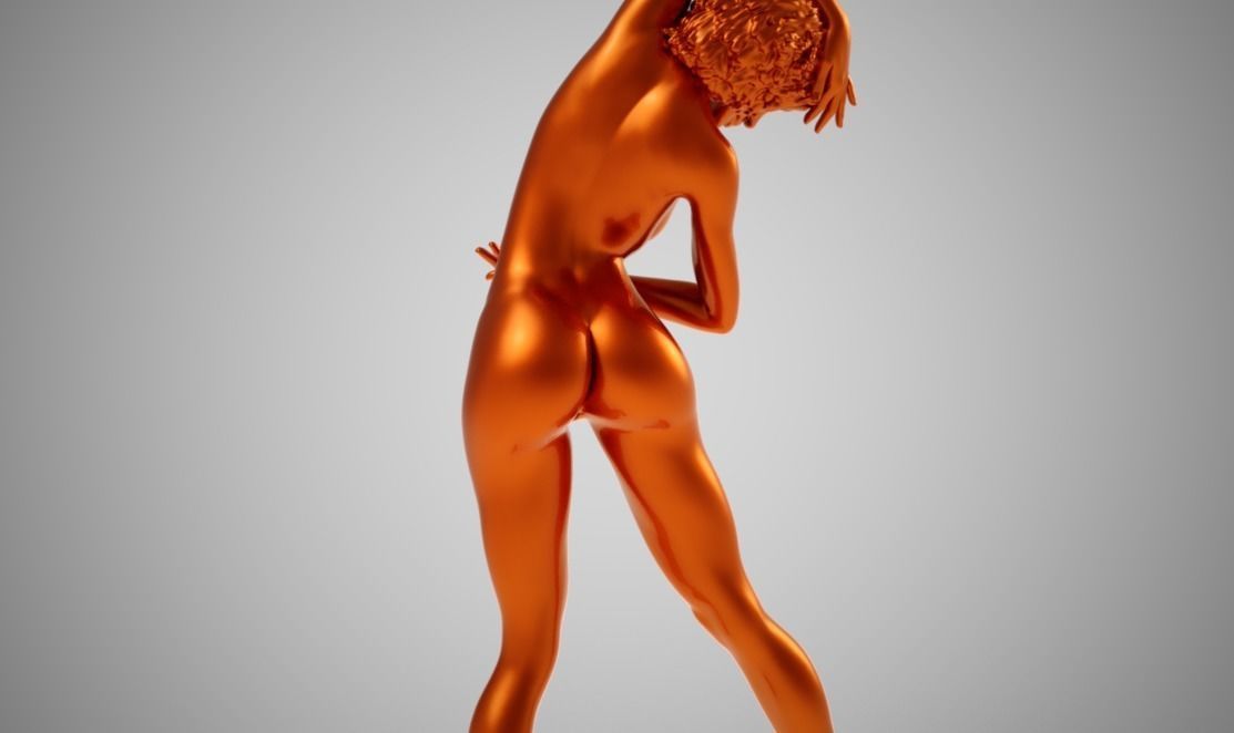 Tall Woman Dancing 3D print model_9