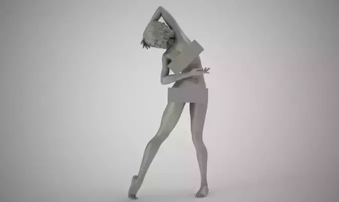 Tall Woman Dancing 3D print model