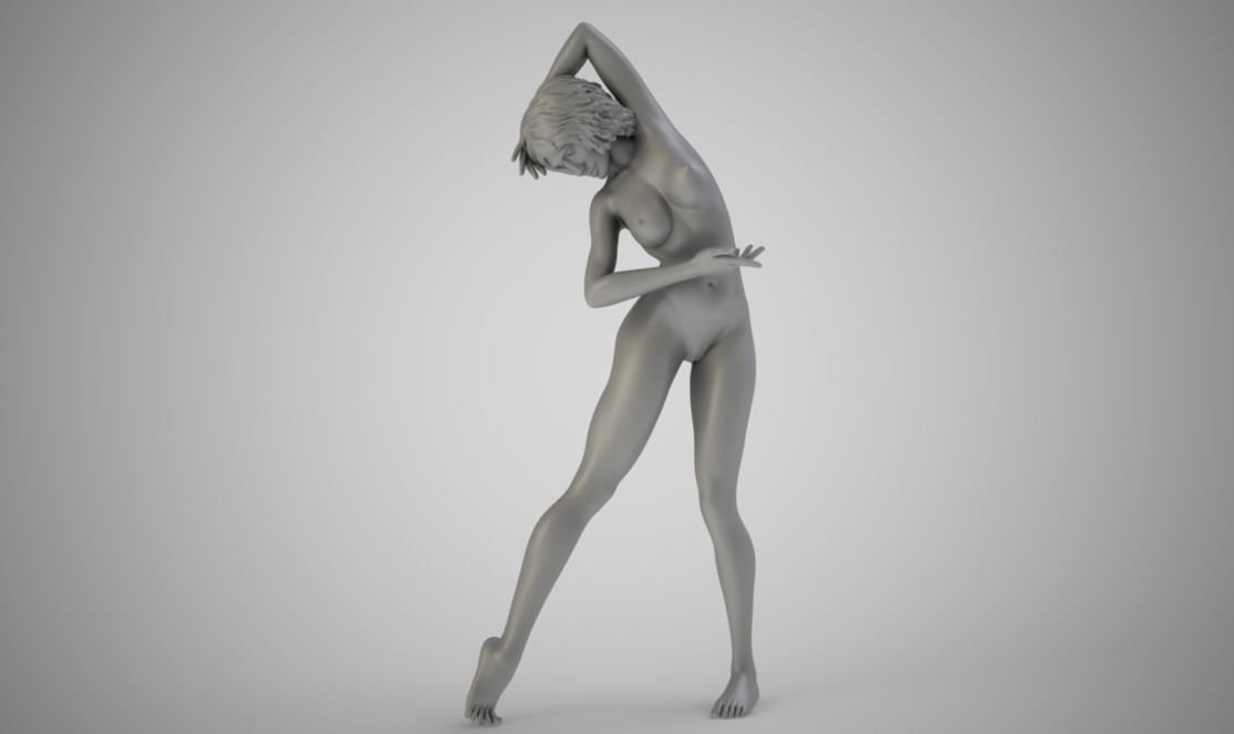 Tall Woman Dancing 3D print model_1