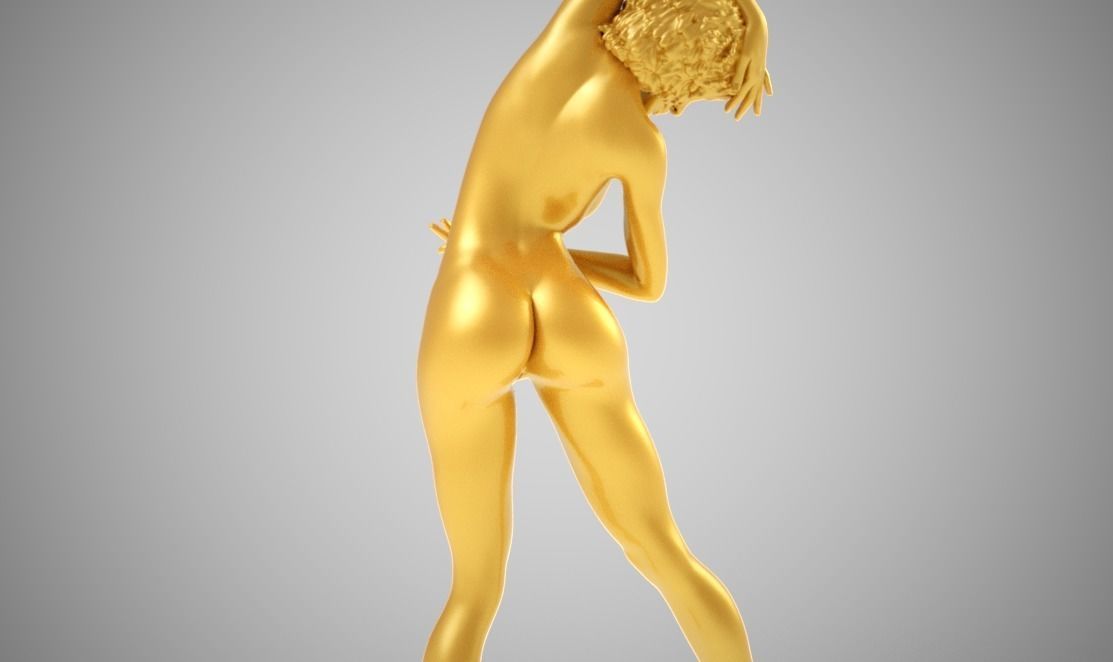 Tall Woman Dancing 3D print model_8