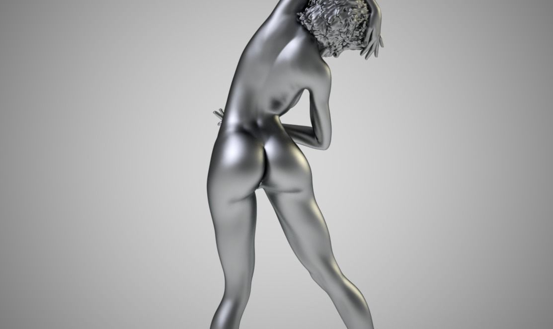 Tall Woman Dancing 3D print model_7