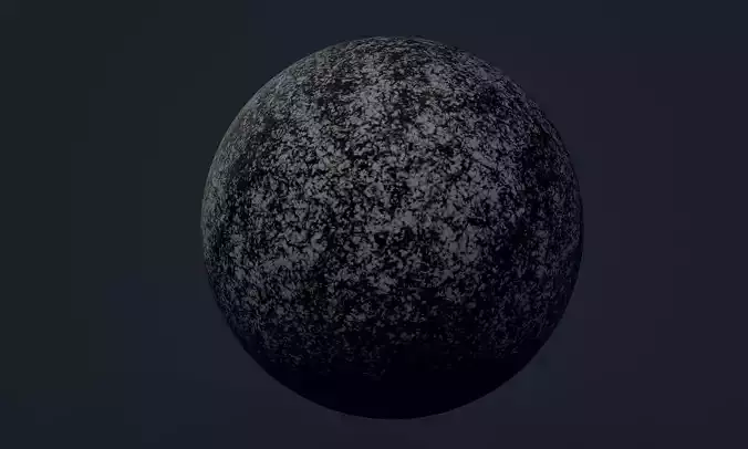 Granite Black Grey Seamless PBR Texture Texture