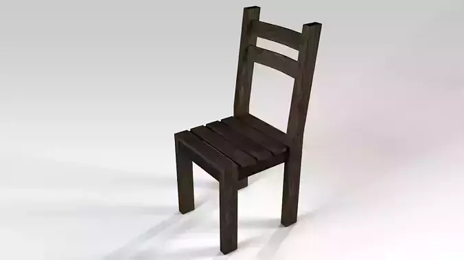 Dark Wooden Chair 2