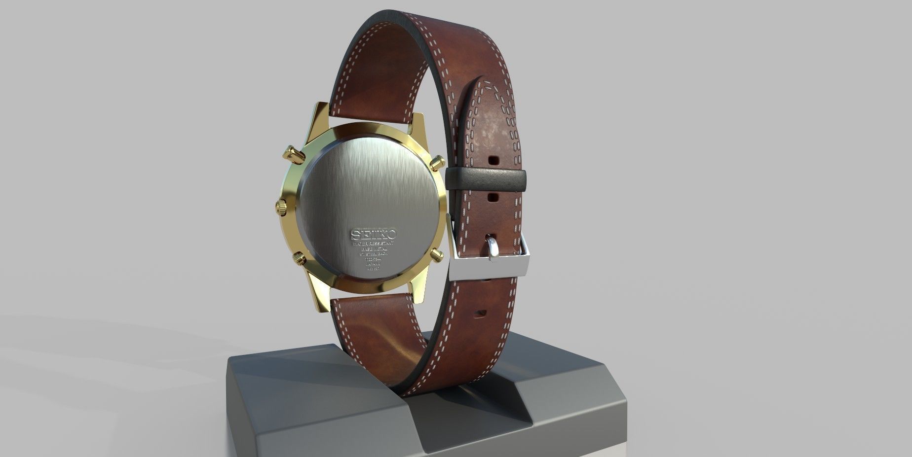 Seiko Chronograph PBR 3D model_1