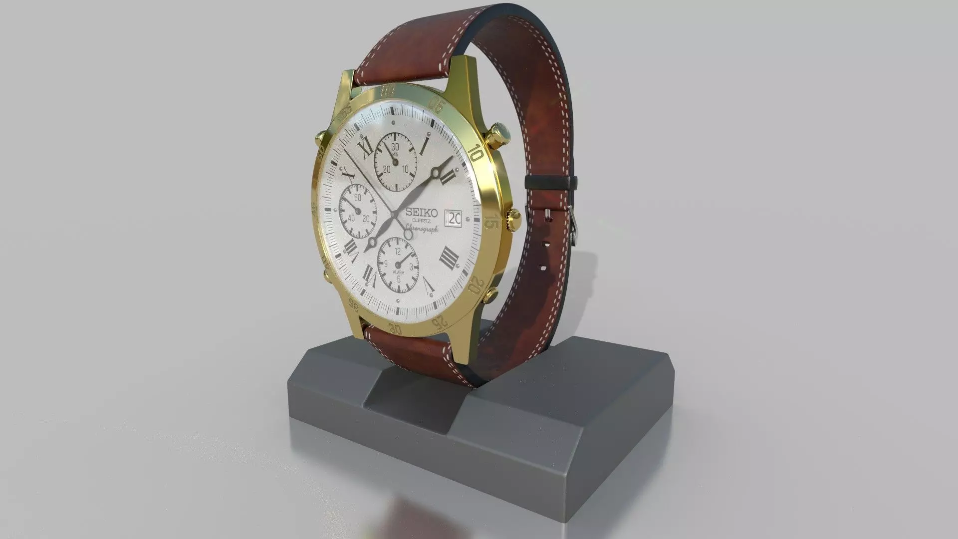 Seiko Chronograph PBR 3D model_0