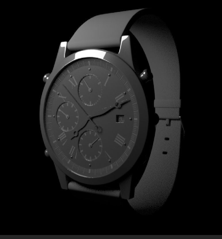 Seiko Chronograph PBR 3D model_5