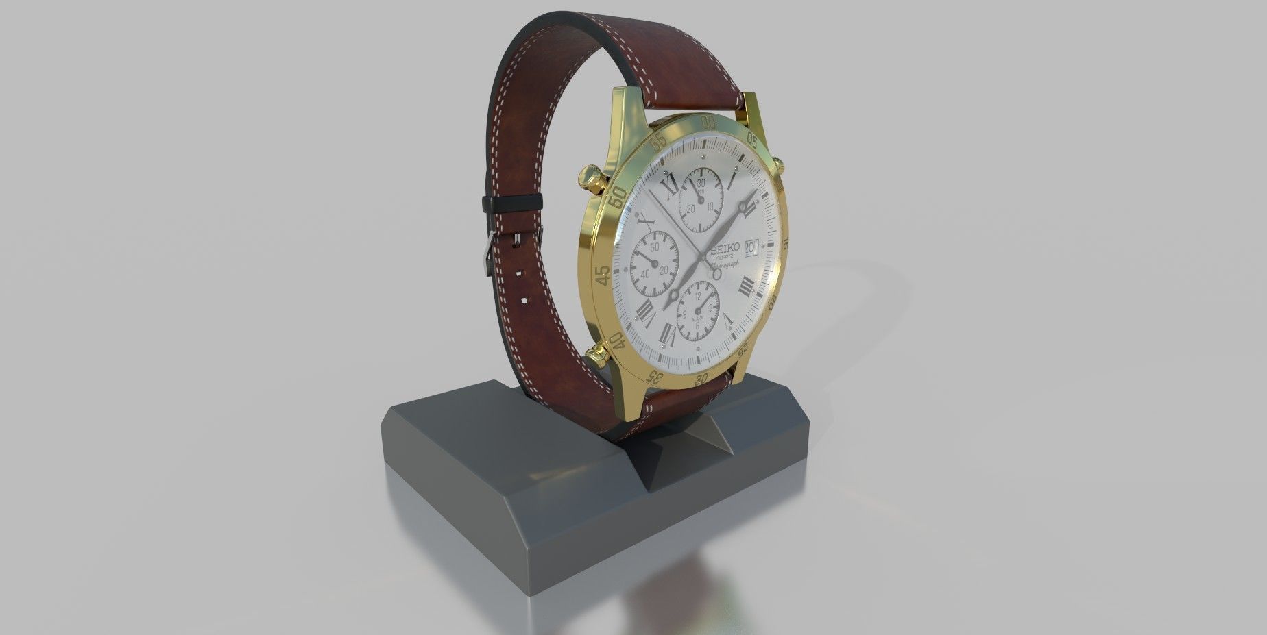 Seiko Chronograph PBR 3D model_8