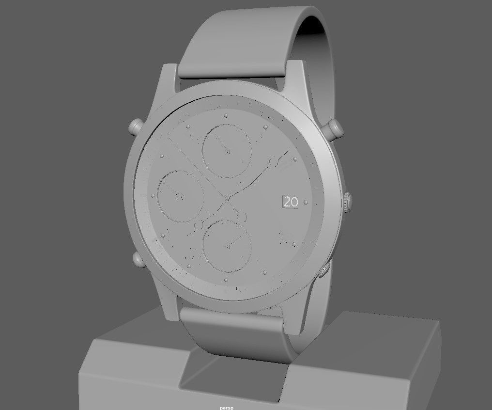 Seiko Chronograph PBR 3D model_9