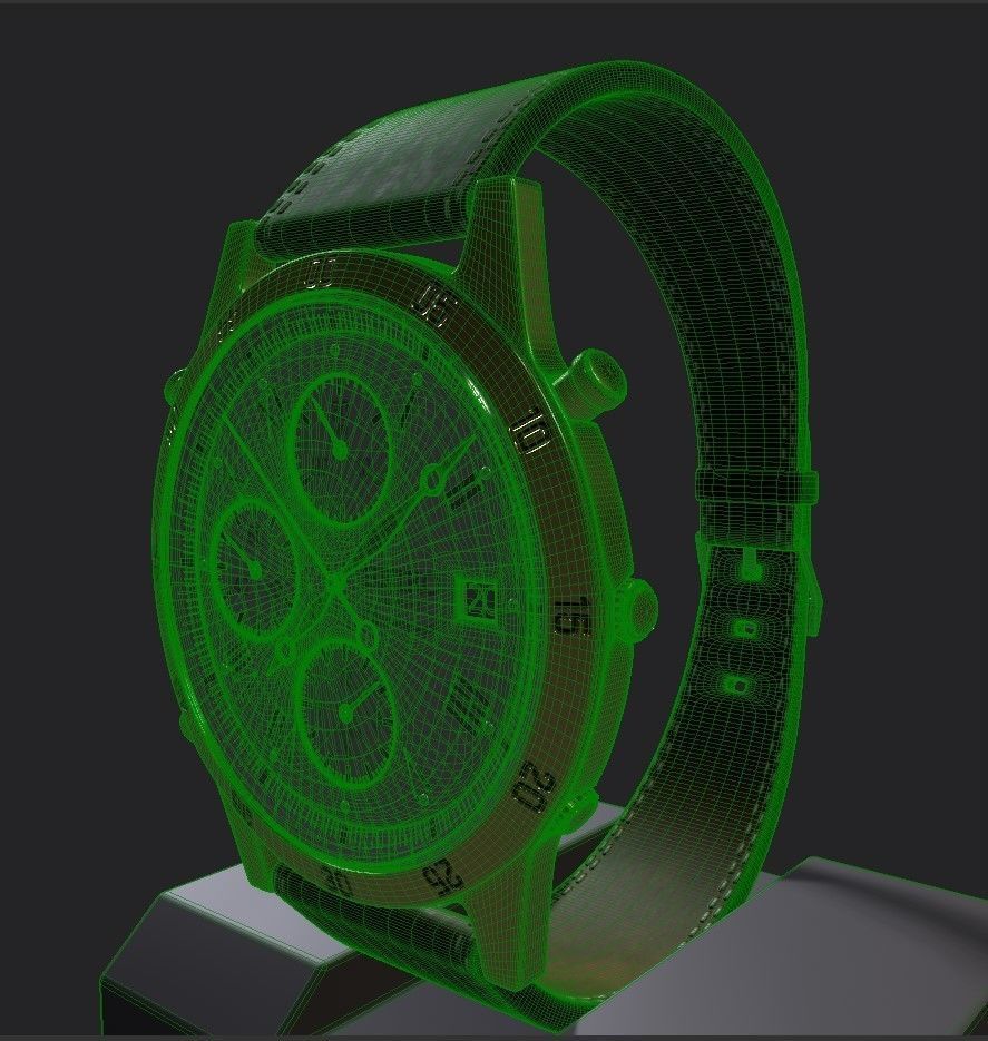 Seiko Chronograph PBR 3D model_6
