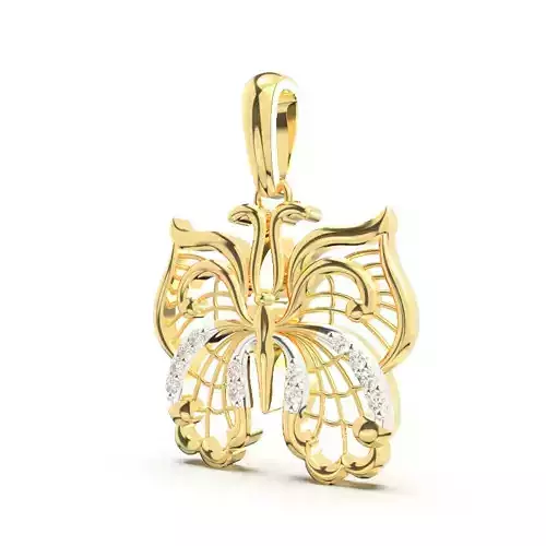 BUTTERFLY PENDANT 3D print model