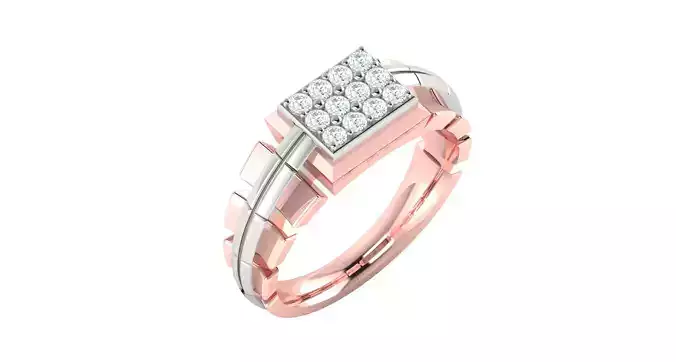 Solitaire ring 3dm stl render detail 3D print model