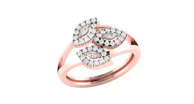 Solitaire ring 3dm stl render detail 3D print model