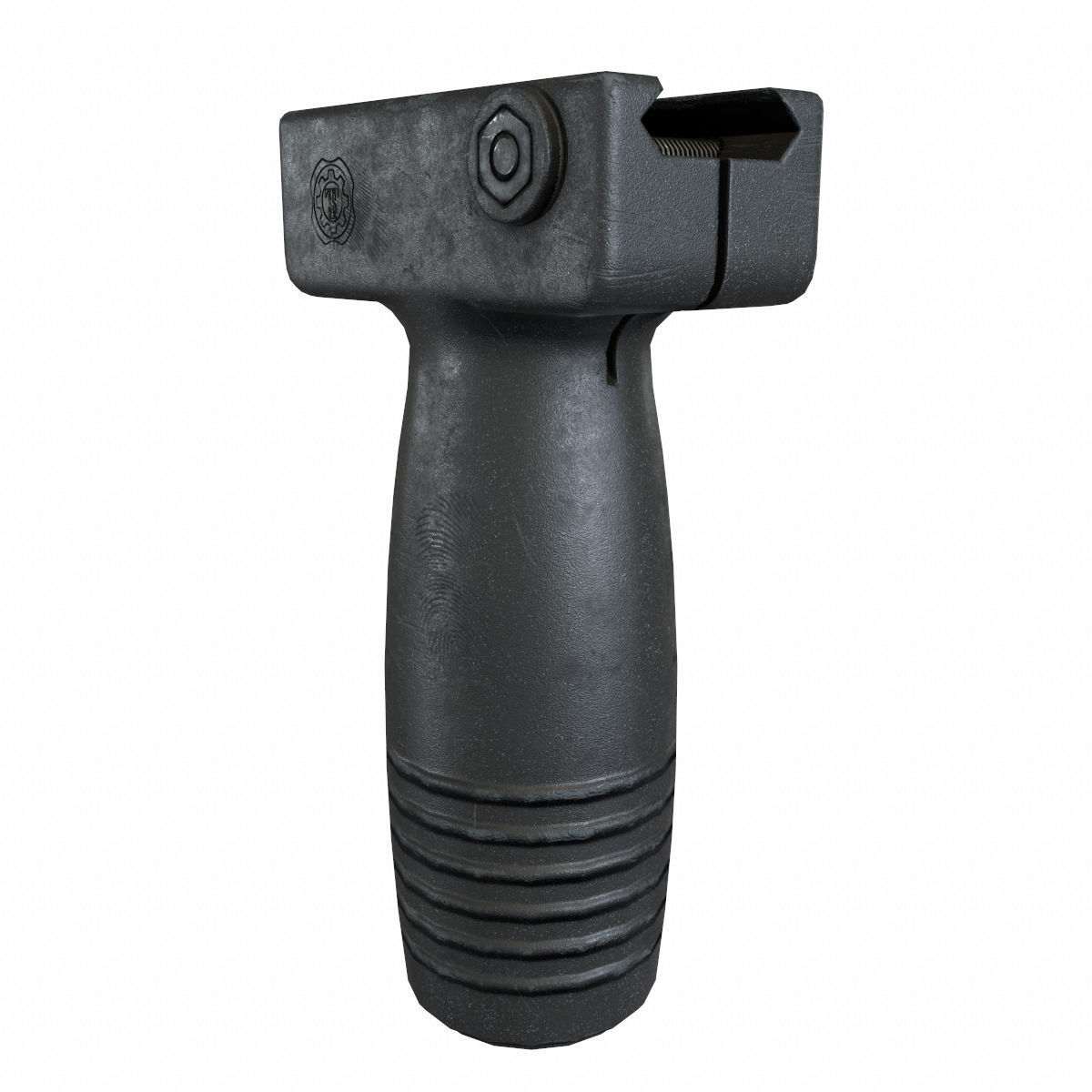 Vertical Foregrip Set-05 Low-poly 3D model_6