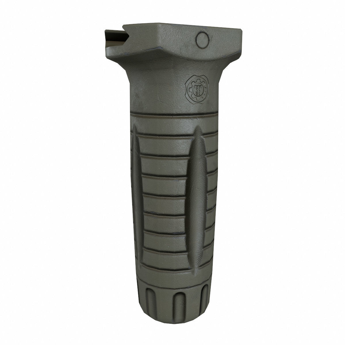 Vertical Foregrip Set-05 Low-poly 3D model_5