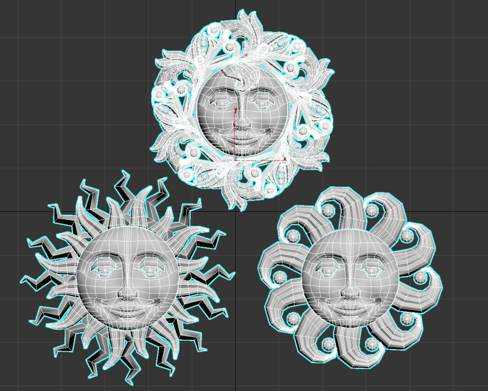 sun star 3D print model_5