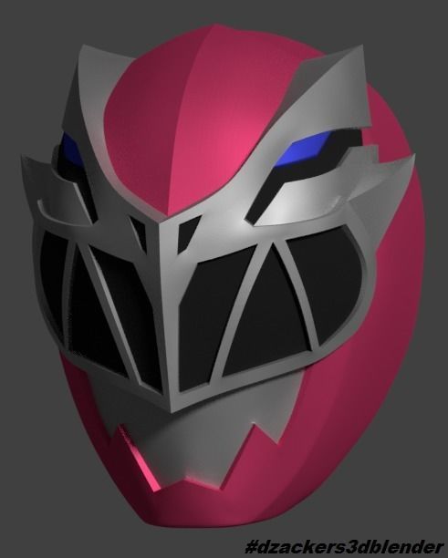 Mask Kishiryu Sentai Pink 3d print model  3D print model_1