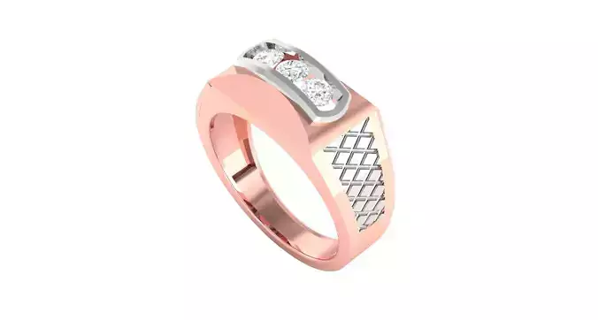 Solitaire ring 3dm stl render detail 3D print model