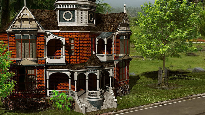 Exterior DayTime Low-poly 3D model
