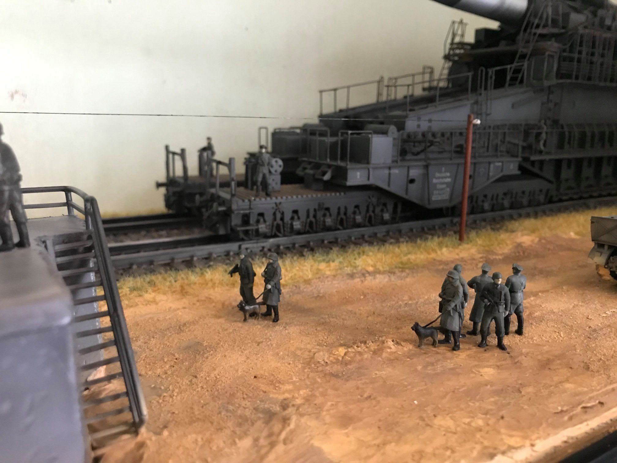 German soldier with dog WWII 3D print model_1