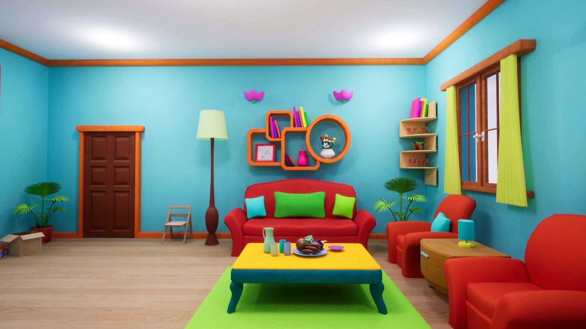 Asset - Cartoons - Background - 04 3D Model Collection_61