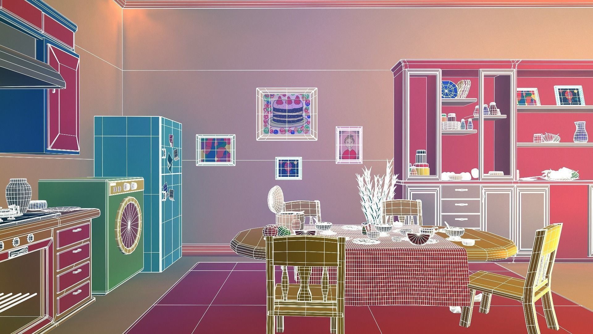 Asset - Cartoons - Background - 04 3D Model Collection_40