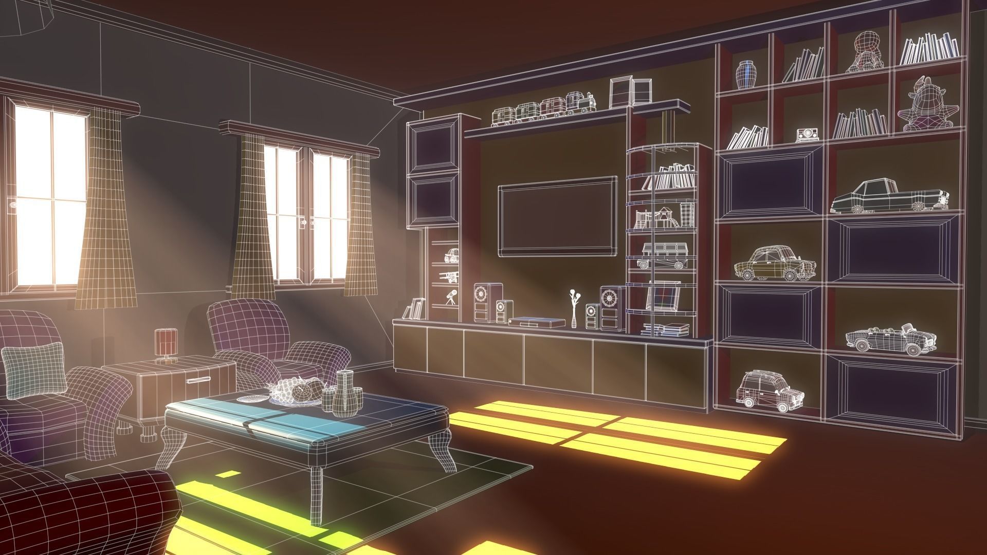 Asset - Cartoons - Background - 04 3D Model Collection_64