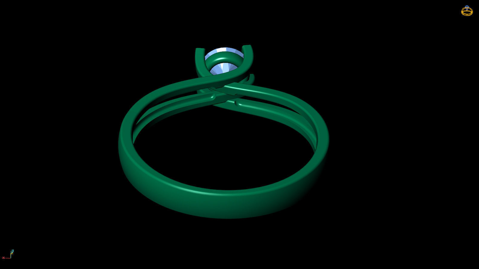 Ring R 0033 3D print model_5