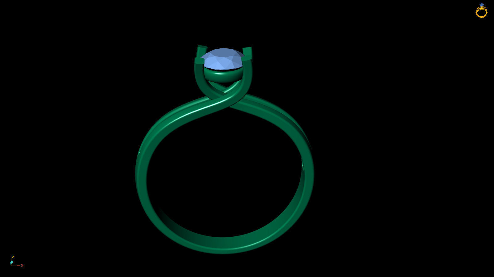 Ring R 0033 3D print model_13