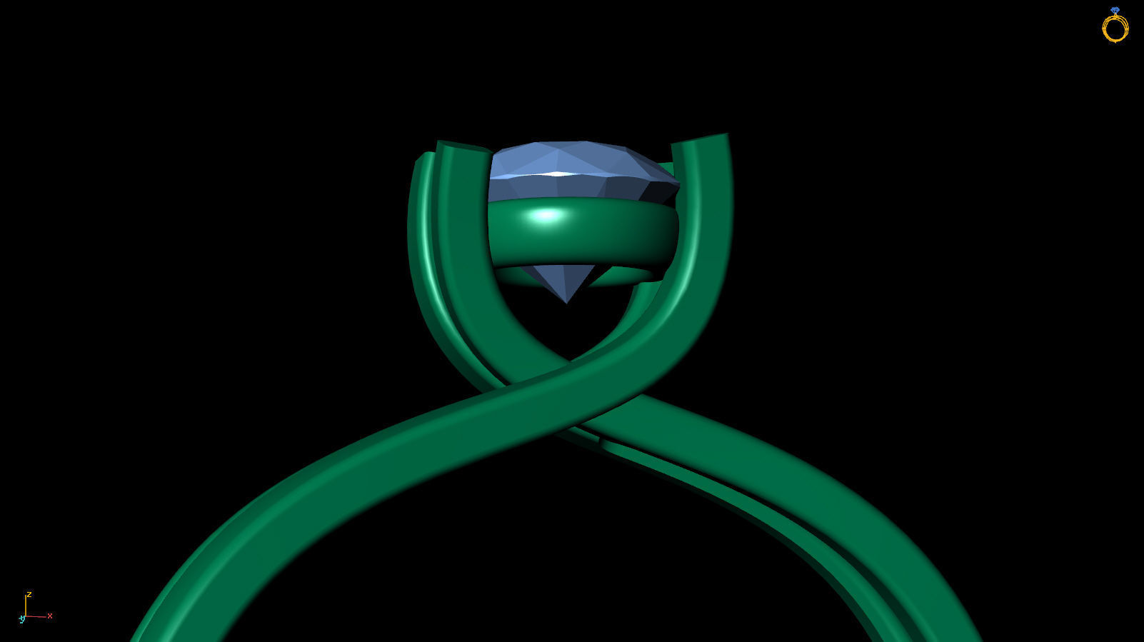 Ring R 0033 3D print model_7