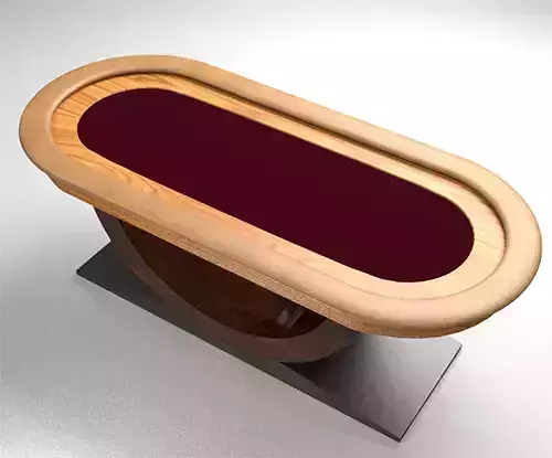 Poker table Low-poly 3D model