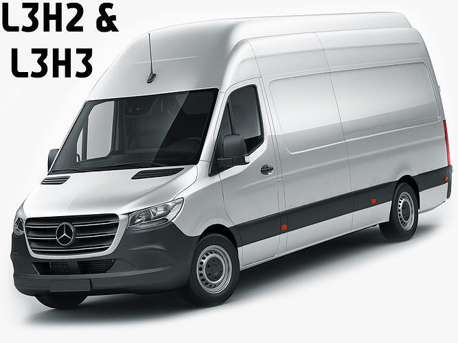 Mercedes Sprinter 2018 long L2H3 L3H2 L3H3 3D model