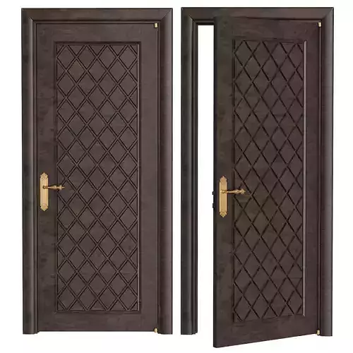 OrgaDoor two wooden doors with metal handles