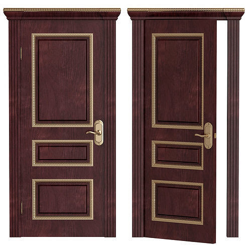 RuLes wooden door 3D model